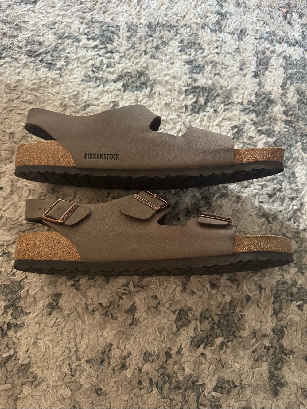 Birkenstock Men’s Brown Two-Strap & Slide Sandal Set